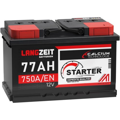 Langzeit Starter Autobatterie 77Ah 12V image