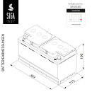 SIGA AGM Dynamik Autobatterie 105Ah 12V