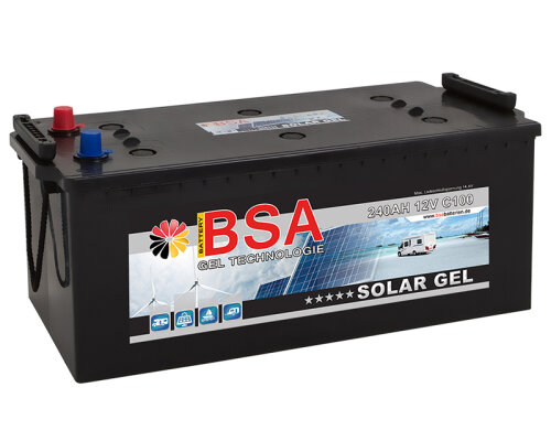 BSA Solarbatterie Gel 240Ah 12V