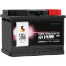 SIGA AGM Dynamik Autobatterie 60Ah 12V image