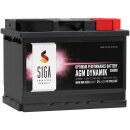 SIGA AGM Dynamik Autobatterie 60Ah 12V