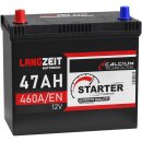 Langzeit Asia Autobatterie PPL 47Ah 12V