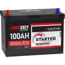 Langzeit Asia Autobatterie PPL 100Ah 12V