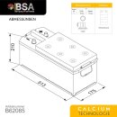 BSA Truck Star LKW Batterie 120Ah 12V