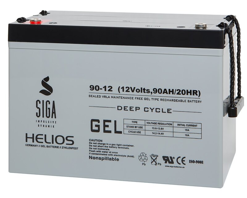 SIGA Helios GEL Batterie 90Ah 12V, 234,90 €