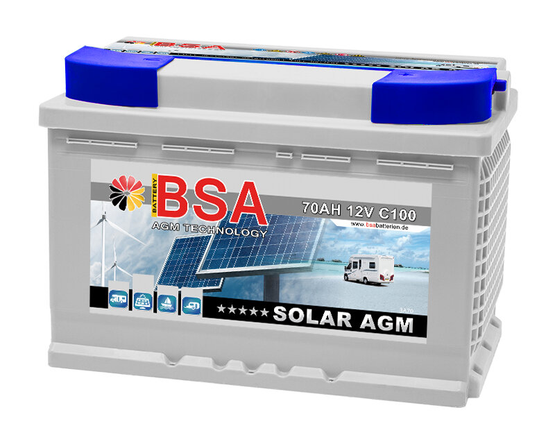 BSA Solar AGM Batterie 70Ah 12V, 132,90 €