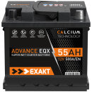 EXAKT Autobatterie 55Ah / 12V