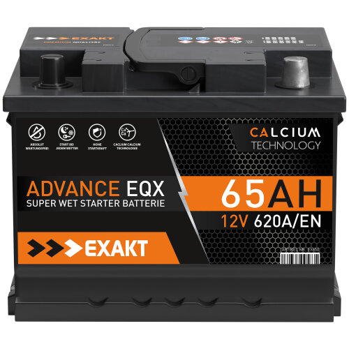 EXAKT Autobatterie 65Ah / 12V
