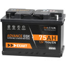 EXAKT Autobatterie 75Ah / 12V