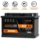 EXAKT Autobatterie 80Ah  12V