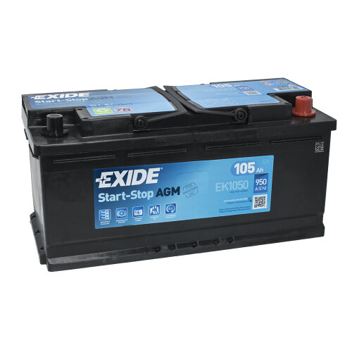 Exide Start-Stop AGM EK1050 Autobatterie 105Ah 12V