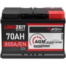 Langzeit AGM+ Batterie 70Ah 12V image