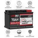 Langzeit AGM+ Batterie 70Ah 12V image