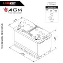 Langzeit AGM+ Batterie 70Ah 12V