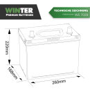 Winter Asia Autobatterie 70Ah 12V Pluspol Rechts image