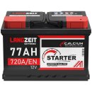 Langzeit Starter Autobatterie 77Ah 12V