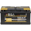 BSA Performance Autobatterie 100Ah 12V