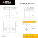 BSA US Professional Autobatterie 62Ah 12V