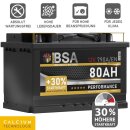 BSA Performance Autobatterie 80Ah 12V
