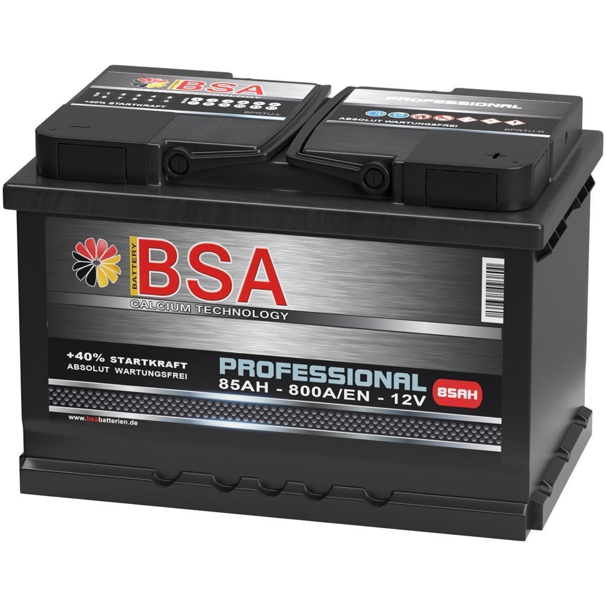 BSA Professional Autobatterie 85Ah 12V