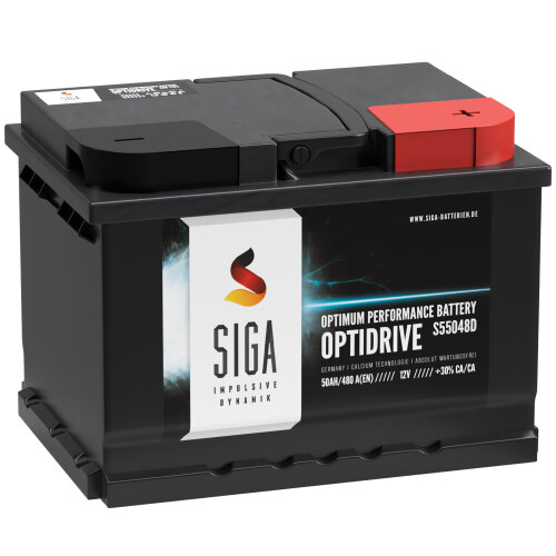SIGA OptiDrive Autobatterie 50Ah 12V