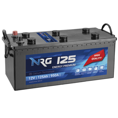 NRG Premium LKW Batterie 125Ah 12V