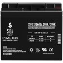 SIGA Phaeton AGM Deep Cycle Akku 20Ah 12V