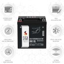 SIGA Bike Gel Motorrad Batterie YB9-B 9Ah 12V