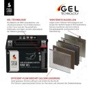 SIGA Bike Gel Motorrad Batterie YTX7L-BS 7Ah 12V image