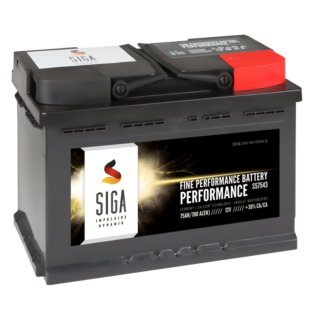 SIGA Performance Autobatterie 75Ah 12V, 89,90 €