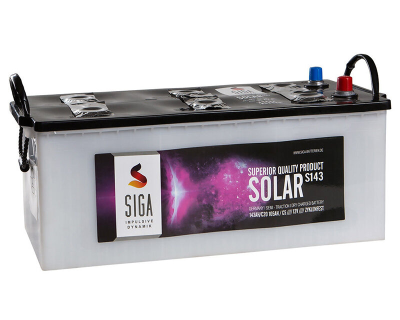 SIGA Solarbatterie trocken 143AH 12V, 249,90 €