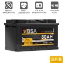 BSA EFB Autobatterie 80Ah 12V