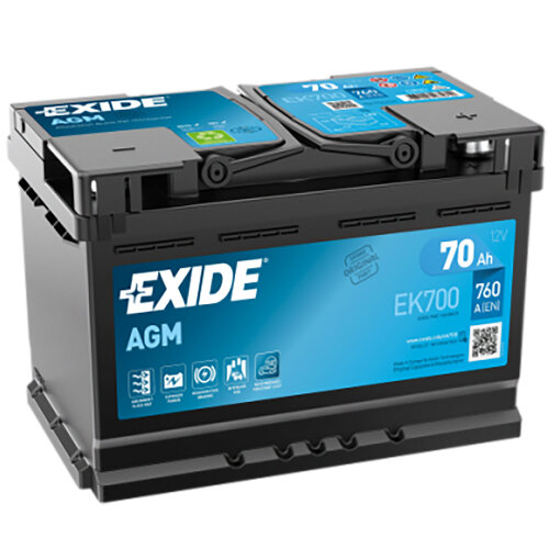 Exide AGM Autobatterie EK700 70Ah