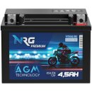 NRG AGM Motorradbatterie YTX4L-BS 4,5Ah 12V image