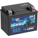 NRG AGM Motorradbatterie YTX4L-BS 4,5Ah 12V