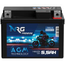 NRG AGM Motorradbatterie YB4L-B 5,5Ah 12V