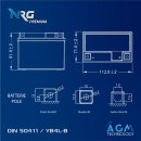 NRG AGM Motorradbatterie YB4L-B 5,5Ah 12V image