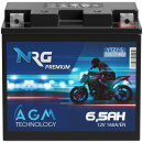 NRG AGM Motorradbatterie YTZ7S 6,5Ah 12V