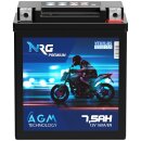 NRG AGM Motorradbatterie YTX7L-BS 7,5Ah 12V