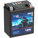 NRG AGM Motorradbatterie YTX7L-BS 7,5Ah 12V image