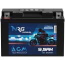 NRG AGM Motorradbatterie YT9B-4 9,5Ah 12V