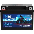NRG AGM Motorradbatterie YTX9-BS 9,5Ah 12V image