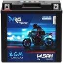 NRG AGM Motorradbatterie YT14B-4 14,5Ah 12V