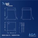 NRG AGM Motorradbatterie 6N4-2A-4 4,5Ah 6V