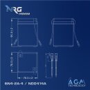 NRG AGM Motorradbatterie 6N4-2A-4 4,5Ah 6V image