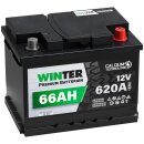 WINTER Autobatterie 66Ah 12V