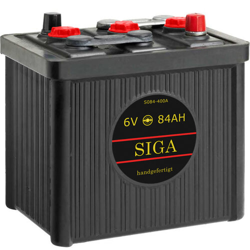 SIGA Oldtimer Autobatterie 6V 84Ah
