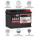 Langzeit AGM+ Batterie 60Ah 12V image
