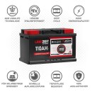 Langzeit Solarbatterie AGM 110Ah 12V image