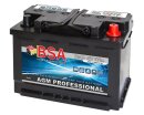 BSA Professional Solarbatterie AGM 75Ah 12V image